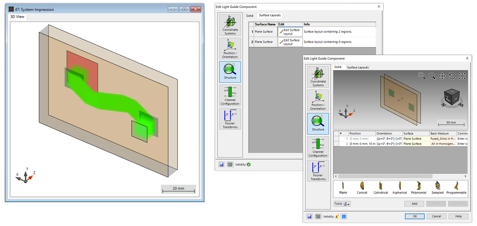Construction of a Light Guide LightTrans